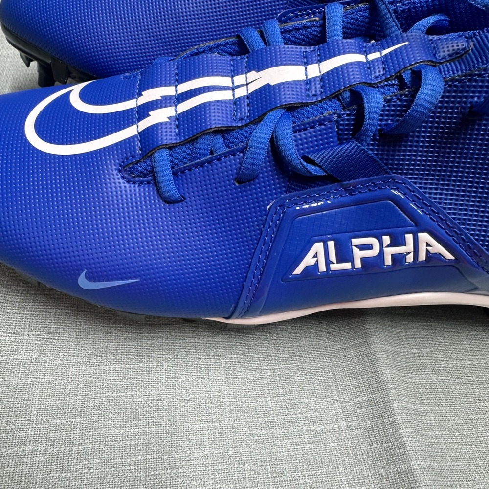 Nike Alpha Menace 3 Shark Football Cleats Royal Blue White CV0586-414 Mens 12 - Picture 8 of 11